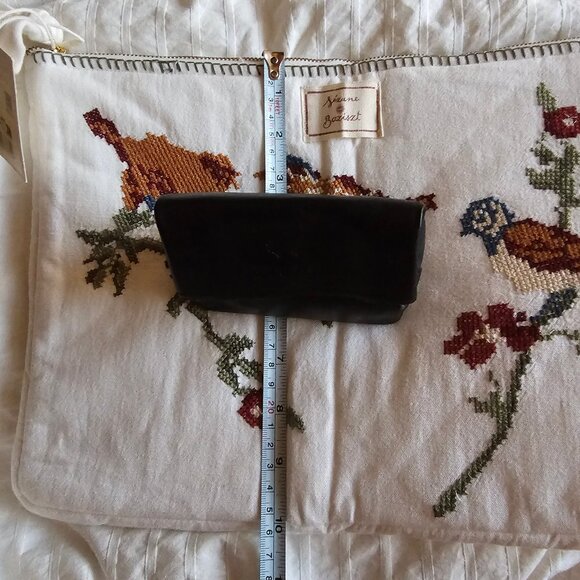 Sezane x Baziszt Large Pouch - Bird Embroidery - NWT - Picture 9 of 10